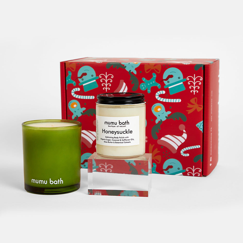 Candle & Scrub Gift Box - Mumu Bath
