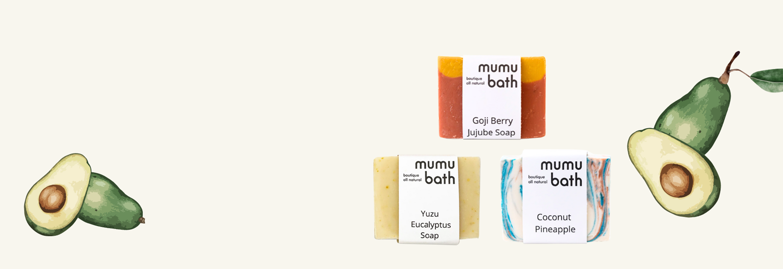 Avocado Soaps and products by Mumu Bath
