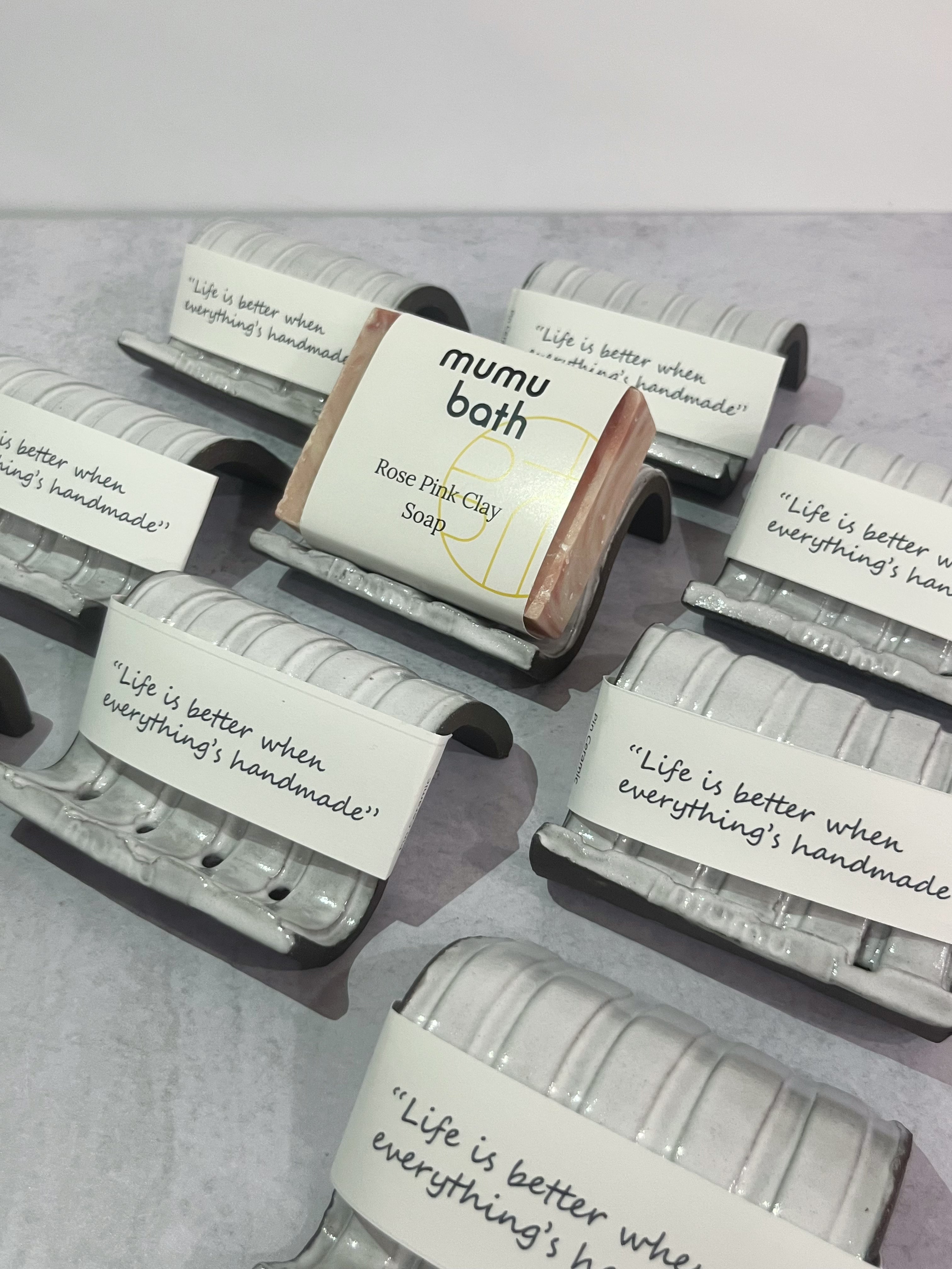Artisanal Ceramic Soap Dish (Designed by a Taiwanese Ceramic Artist) - Mumu Bath