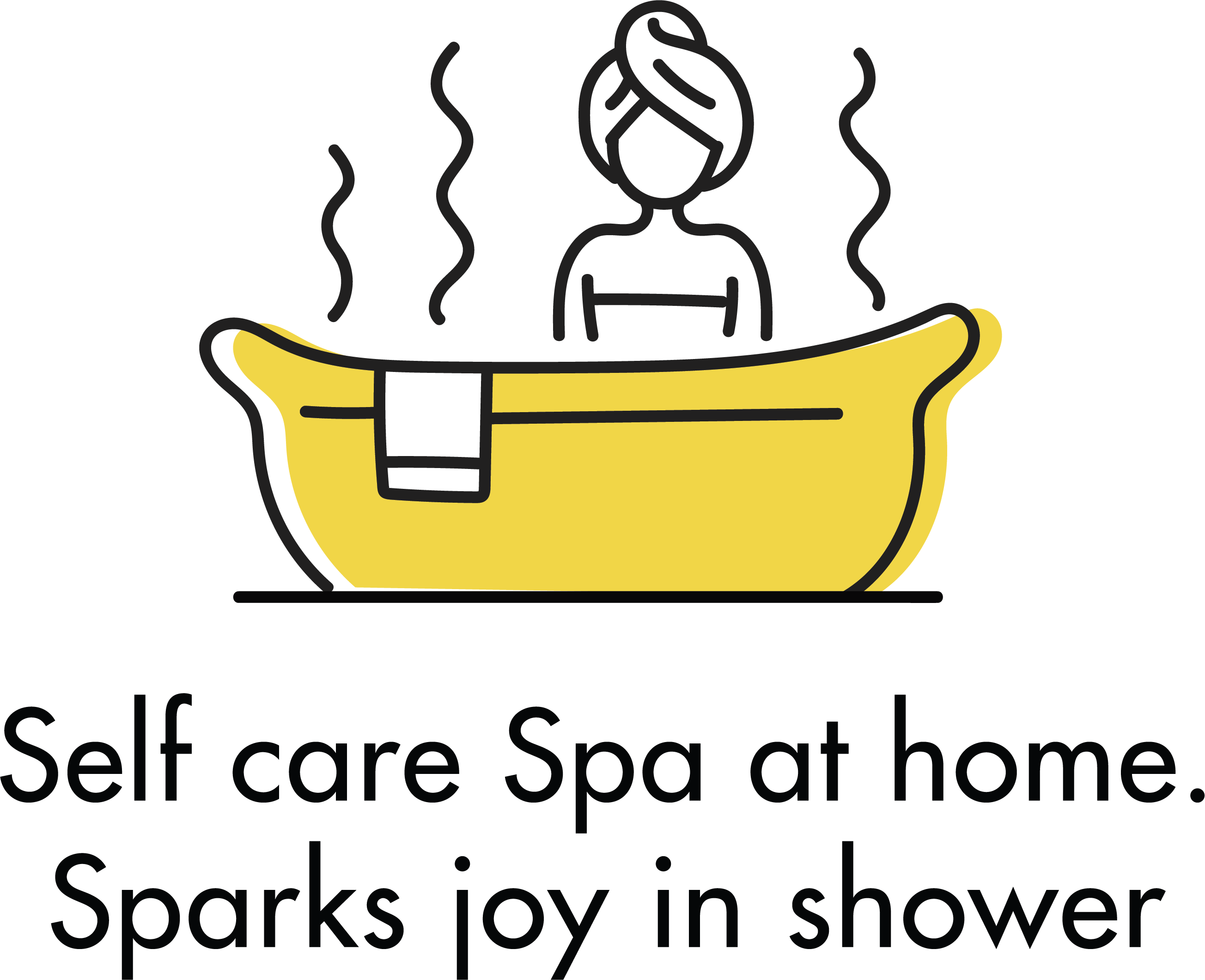 self care spa at home. sparks joy in shower.