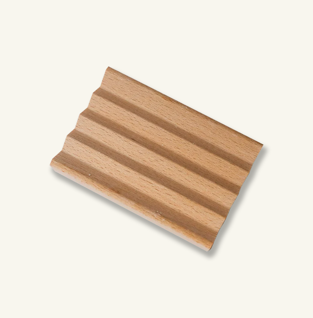 Zigzag Beechwood Soap Dish - Mumu Bath