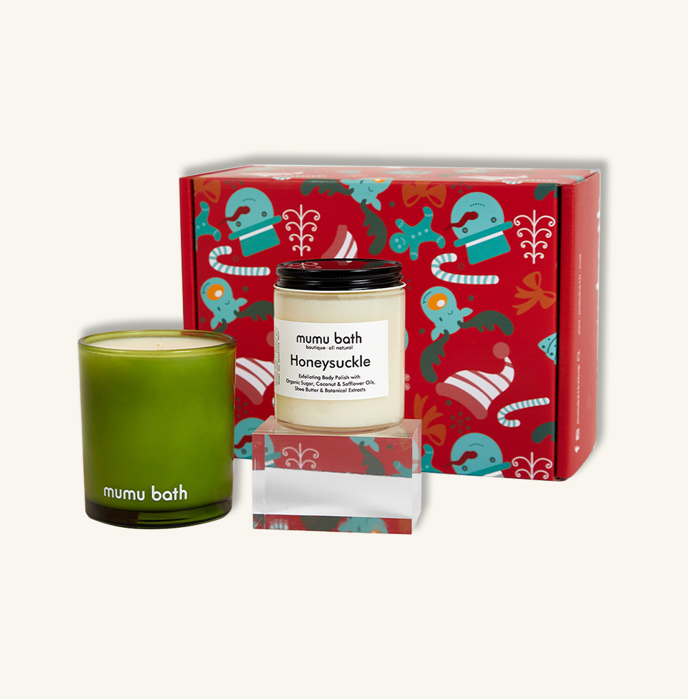 Candle & Scrub Gift Box - Mumu Bath
