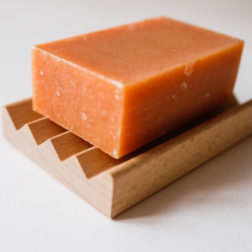 Zigzag Beechwood Soap Dish - Mumu Bath