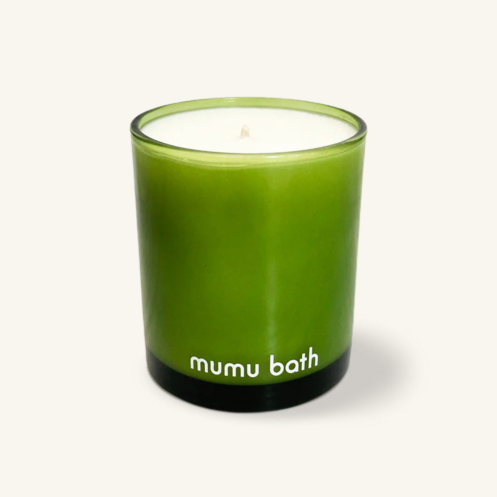 Luxe Natural Scented Candle in Emerald Green Jar - Mumu Bath