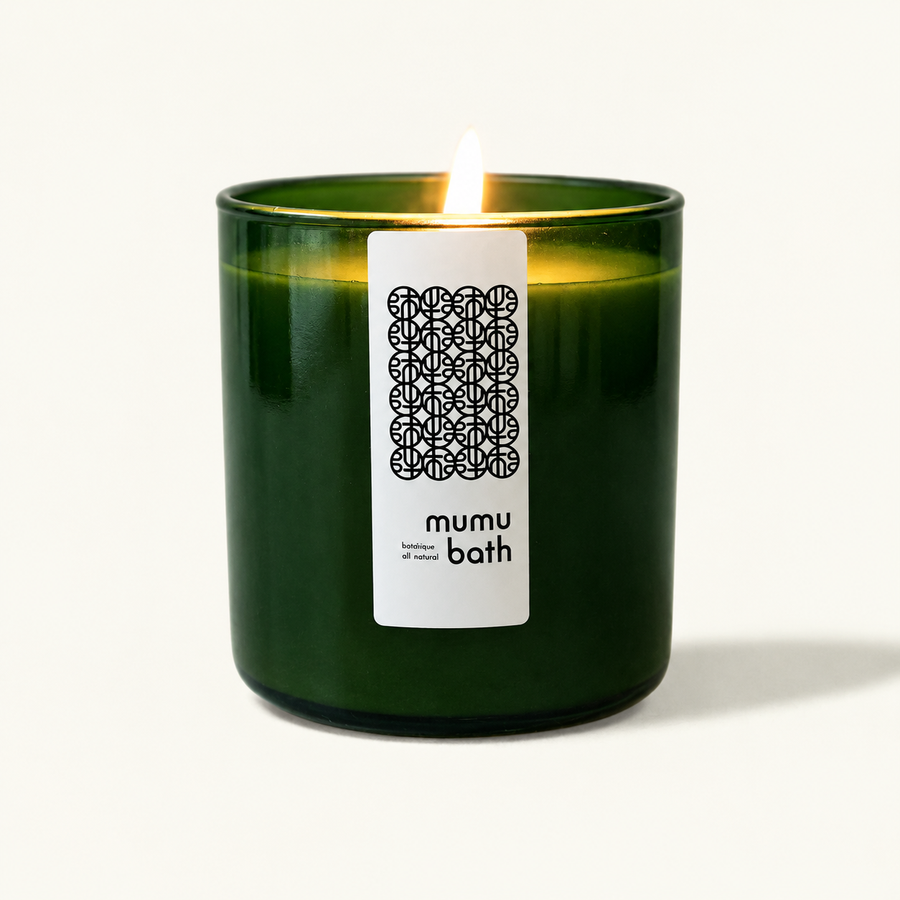 Sweet Nutmeg- Luxe Natural Scented Candle in Emerald