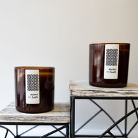 Luxe Natural Scented Candle in Amber Jar - Mumu Bath