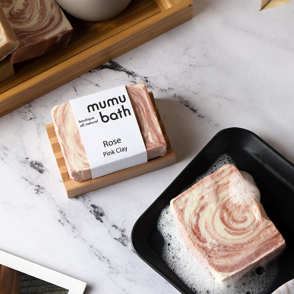 Rose Pink Clay Soap - Mumu Bath