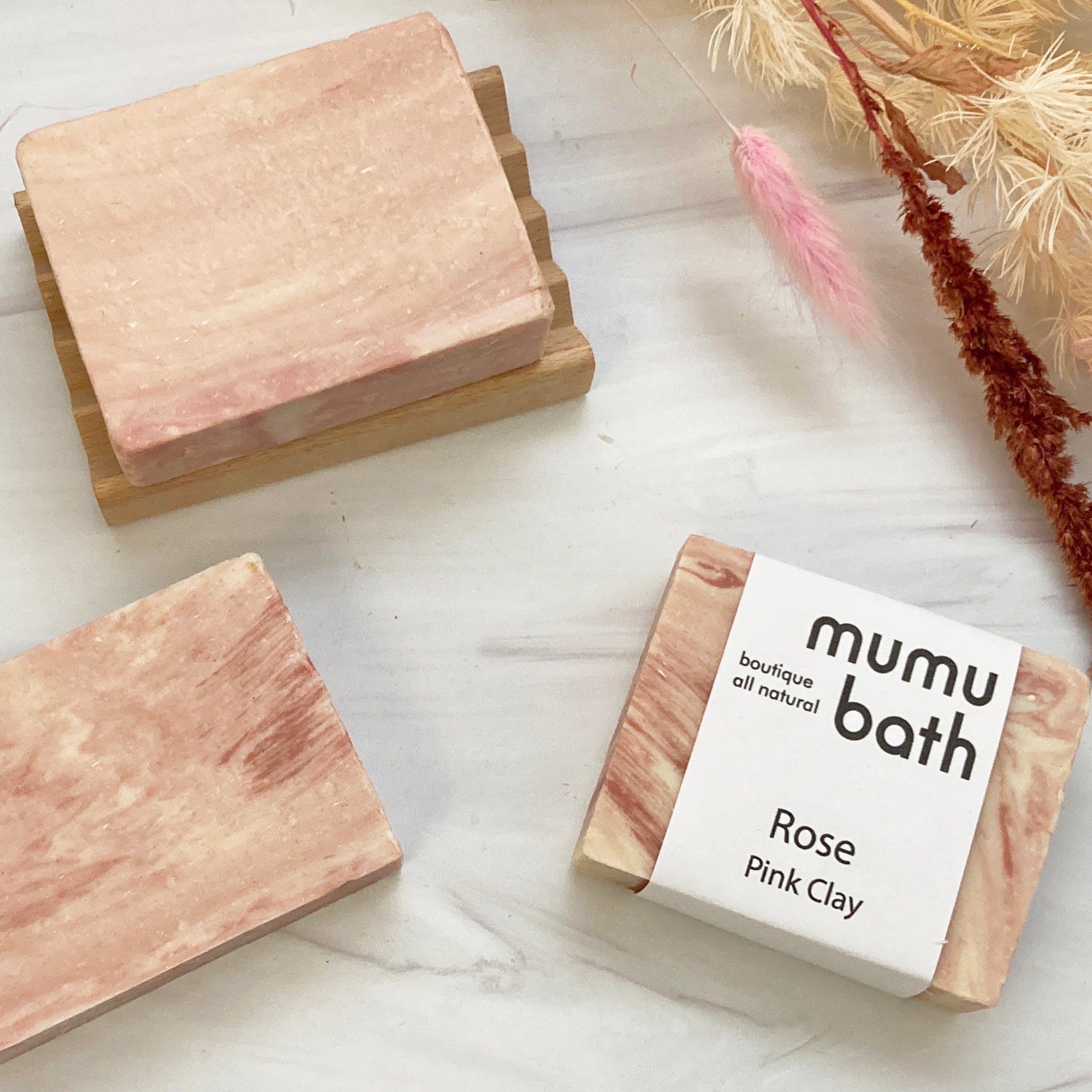 Rose Pink Clay Soap - Mumu Bath