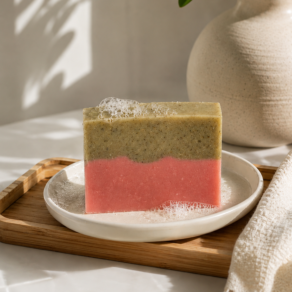 Strawberry Matcha Soap - Mumu Bath